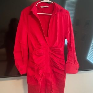 Zara red dress